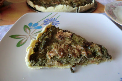 Tarta cu spanac si ciuperci/ Spinach and mushroom tart