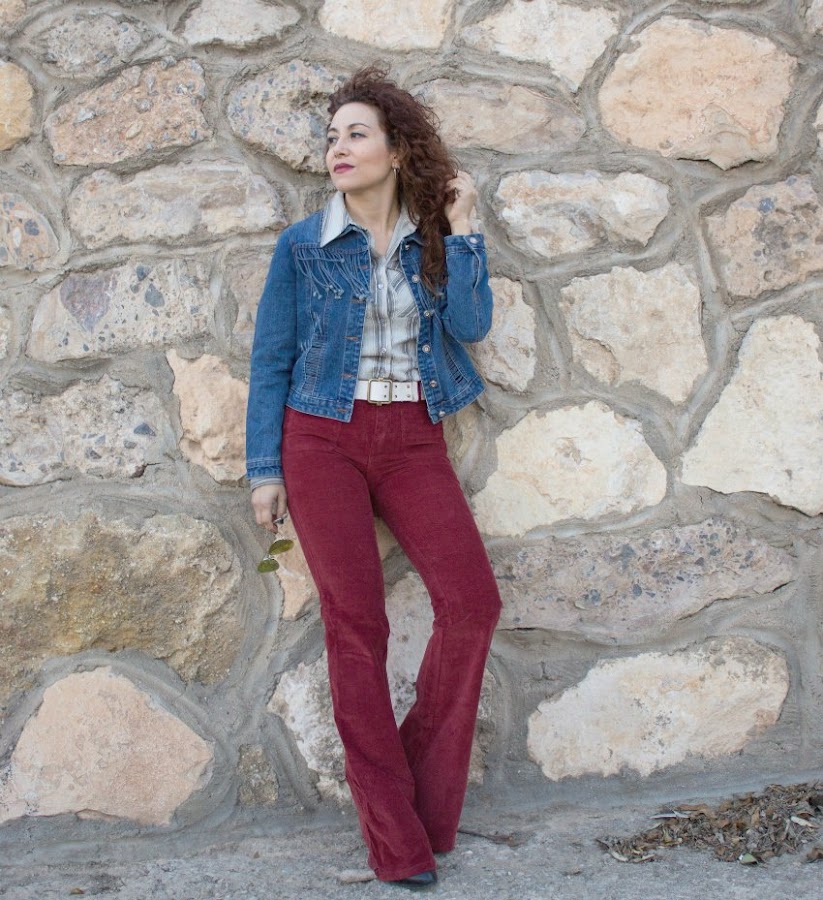 melage_boutique_fashion_blog_de_moda_melange_boutique_fashion_blog_moda_retro_outfit_dezzal_chaqueta_flecos_pantalon_campana_pullandbear_rayban_asos_como_hacer_un _look_estilo_setentero
