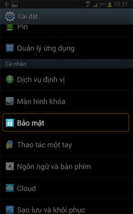 Chọn bảo mật Chọn bảo mật