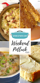 Weekend Potluck featured recipes include Knock Your Socks Off Crock Pot Soup, Slow Cooker Sticky Caramel Pumpkin Cake, Fried Cabbage, Easy Amish Sour Cream Bread, and so much more. 