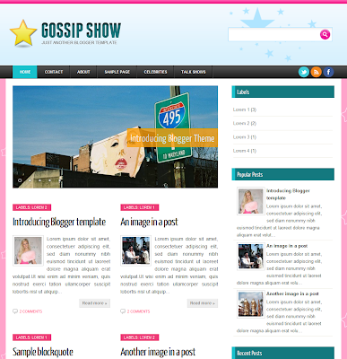 Gossip Show Blogger Template