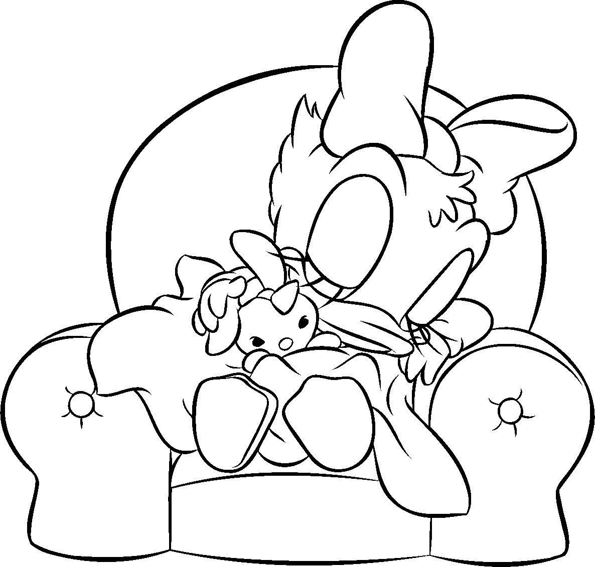 baby daisy duck coloring pages - photo #7