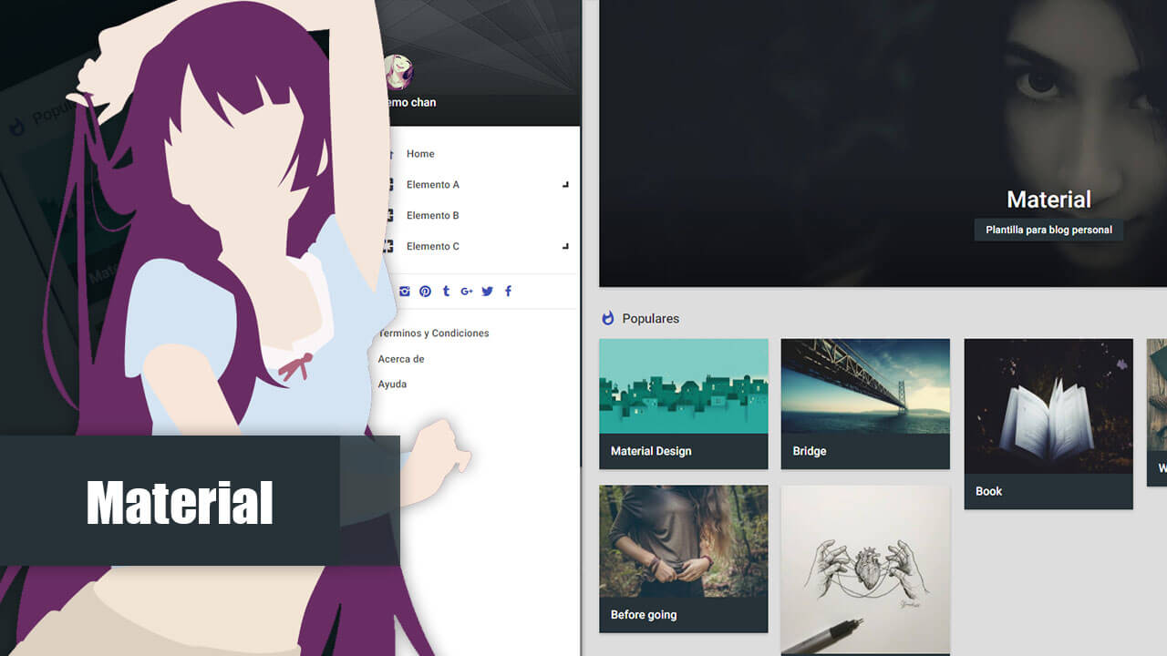 material design blogger