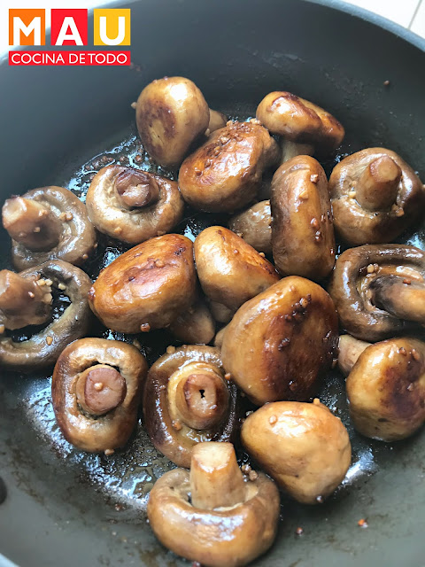 mau cocina de todo champiñones mantequilla receta facil