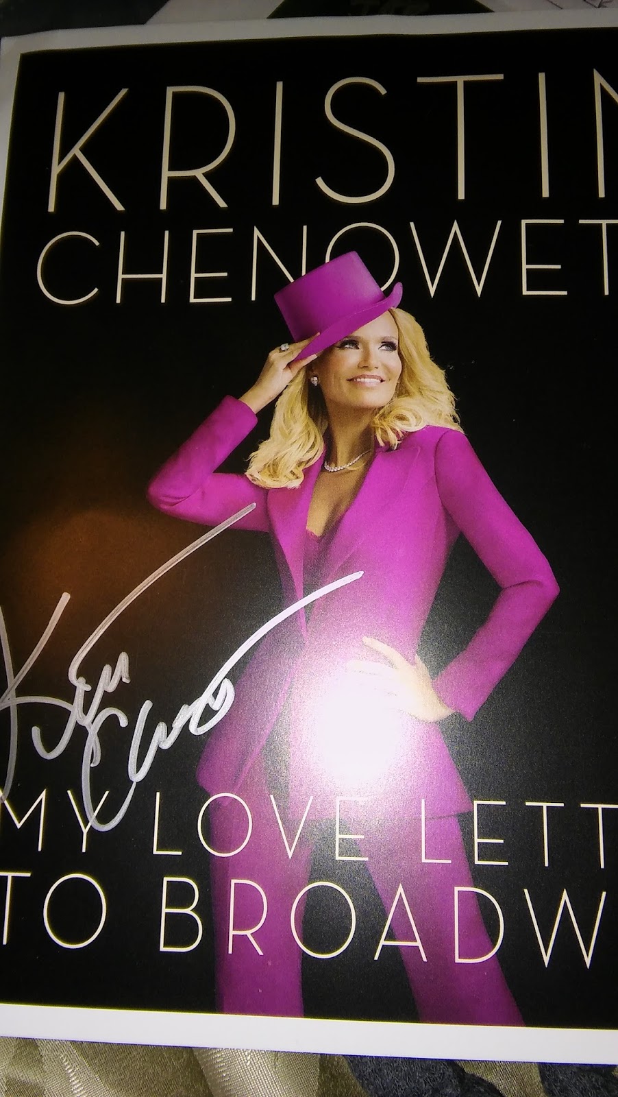 broadway fan mail january 2017 kristin chenoweth my love letter to broadway