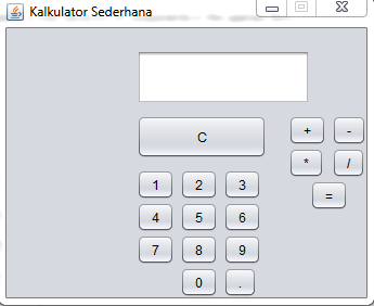 Membuat Kalkulator Sederhana Pada Java ( IDE : Netbeans ) ~ MFIslami's Blog