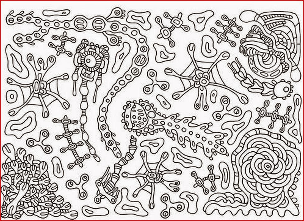 abstract animal coloring pages for adults - photo #31