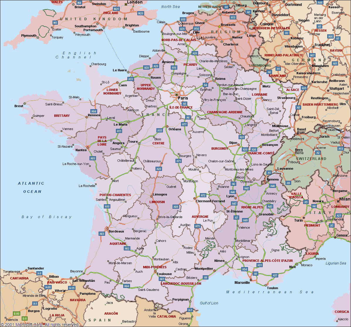 Beauty Of France: Maps Of France