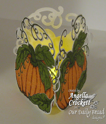 ODBD Pumpkin Single, ODBD Custom Pumpkin Die, Project Designed by Angie Crockett