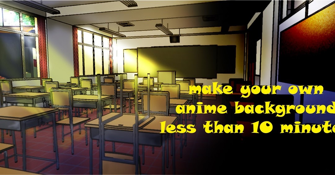 Cara membuat background anime dengan sketchup dan photoshop (beginner