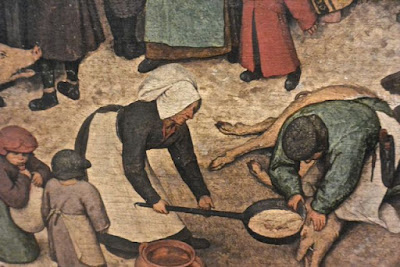 Pierre Brueghel l'Ancien : L'entrée à Bethléem détail Bruxelles Pierre Brueghel l'Ancien : L'entrée à Bethléem détail Musée des Vieux maitres de Bruxelles