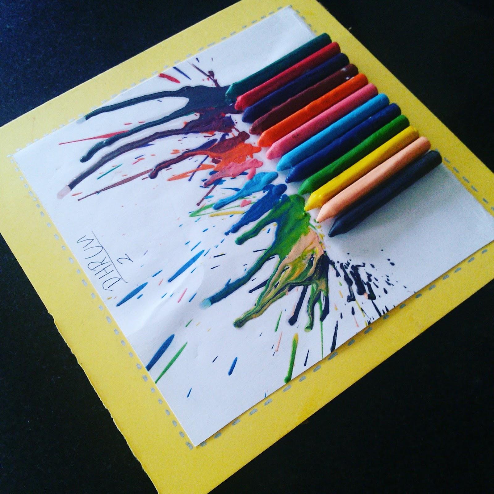 HappyMomentzz crafting by Sharada Dilip Crayon Canvas Art