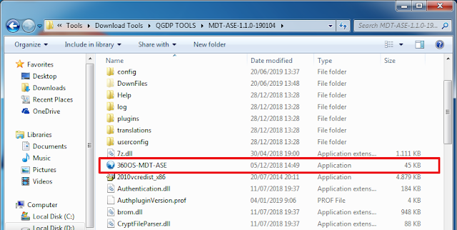 Open 360OS-MDT-ASE cara flash Evercoss M55C