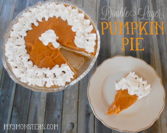 Double Layer Pumpkin Pie recipe at /