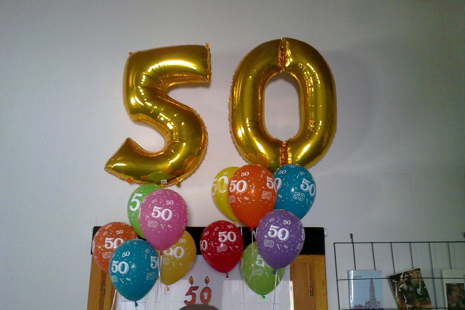 Continuamente Figura objetivo Decoración fiesta 50 Años