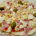 Pizza de huevo y jamón en 7 minutos - sin horno ni levadura