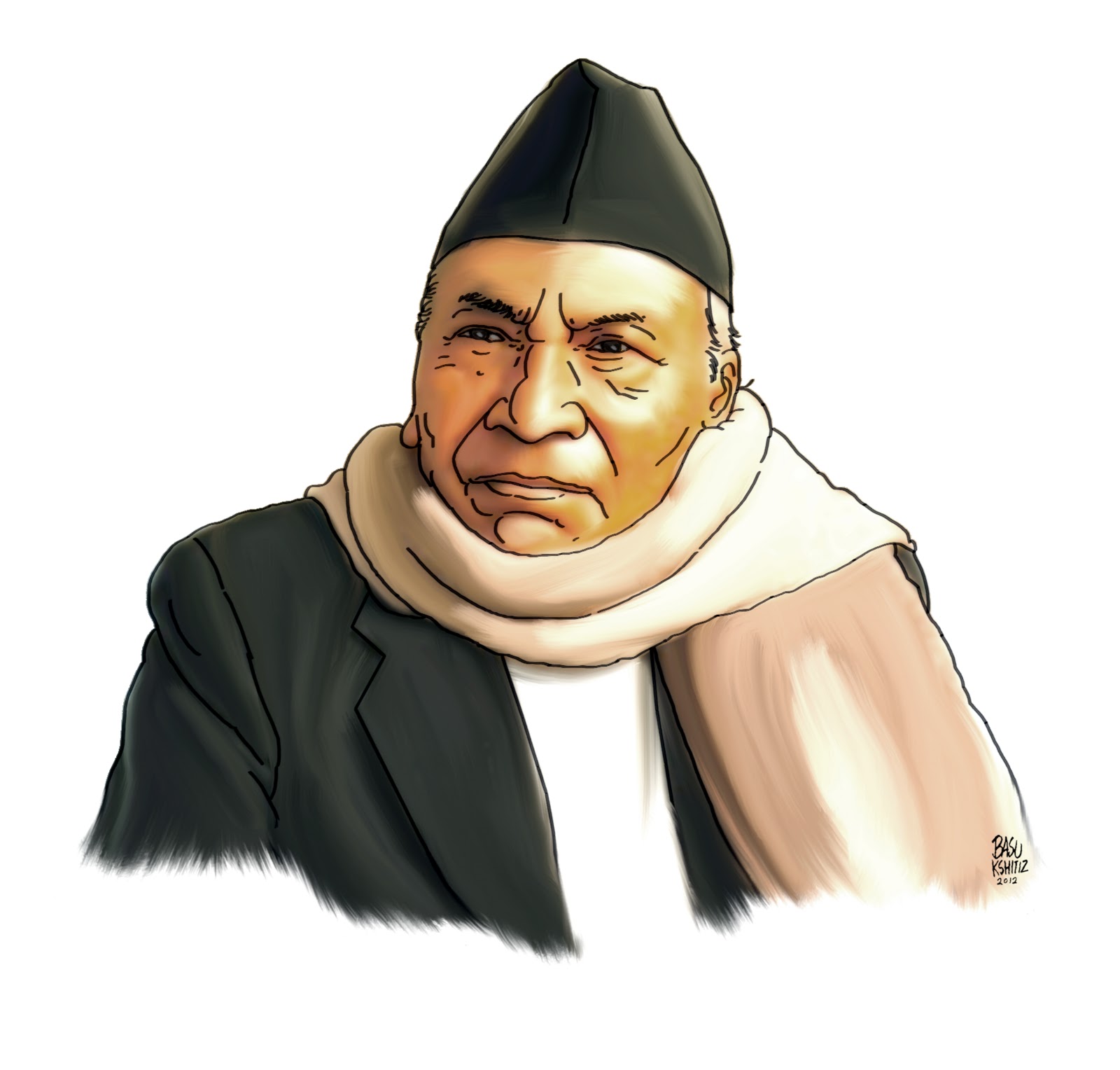 MY WORLD OF CREATION: illustration of leader Ganeshman Singh by basu ...