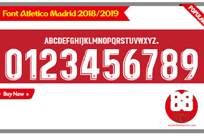 Font Atletico Madrid 2018/2019
