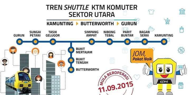 Tren Shuttle KTM Komuter Sektor Utara