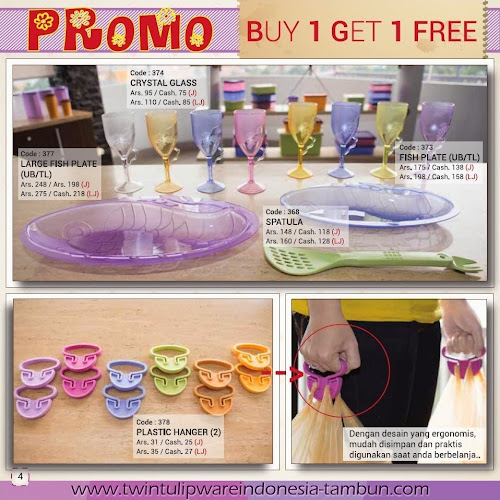 Promo Buy 1 Get 1 Free Tulipware | Maret - April 2014