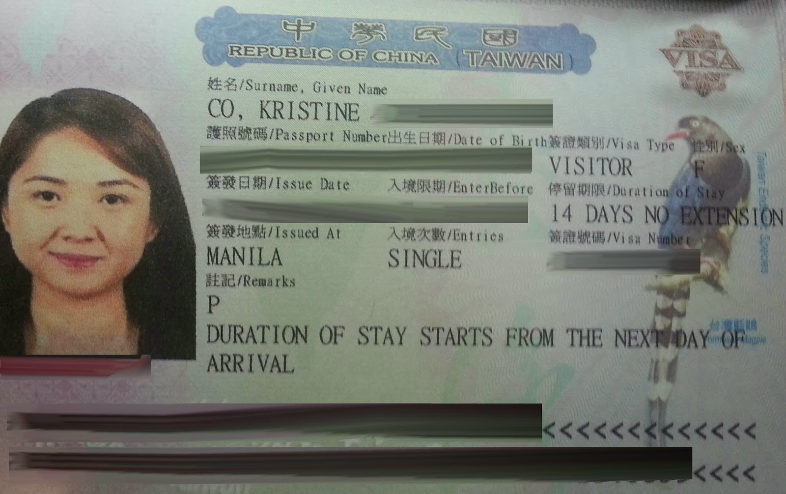 tourist visa in taiwan for filipino
