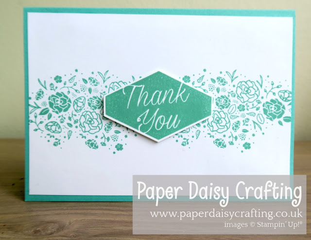 Wood words thank you Stampin Up