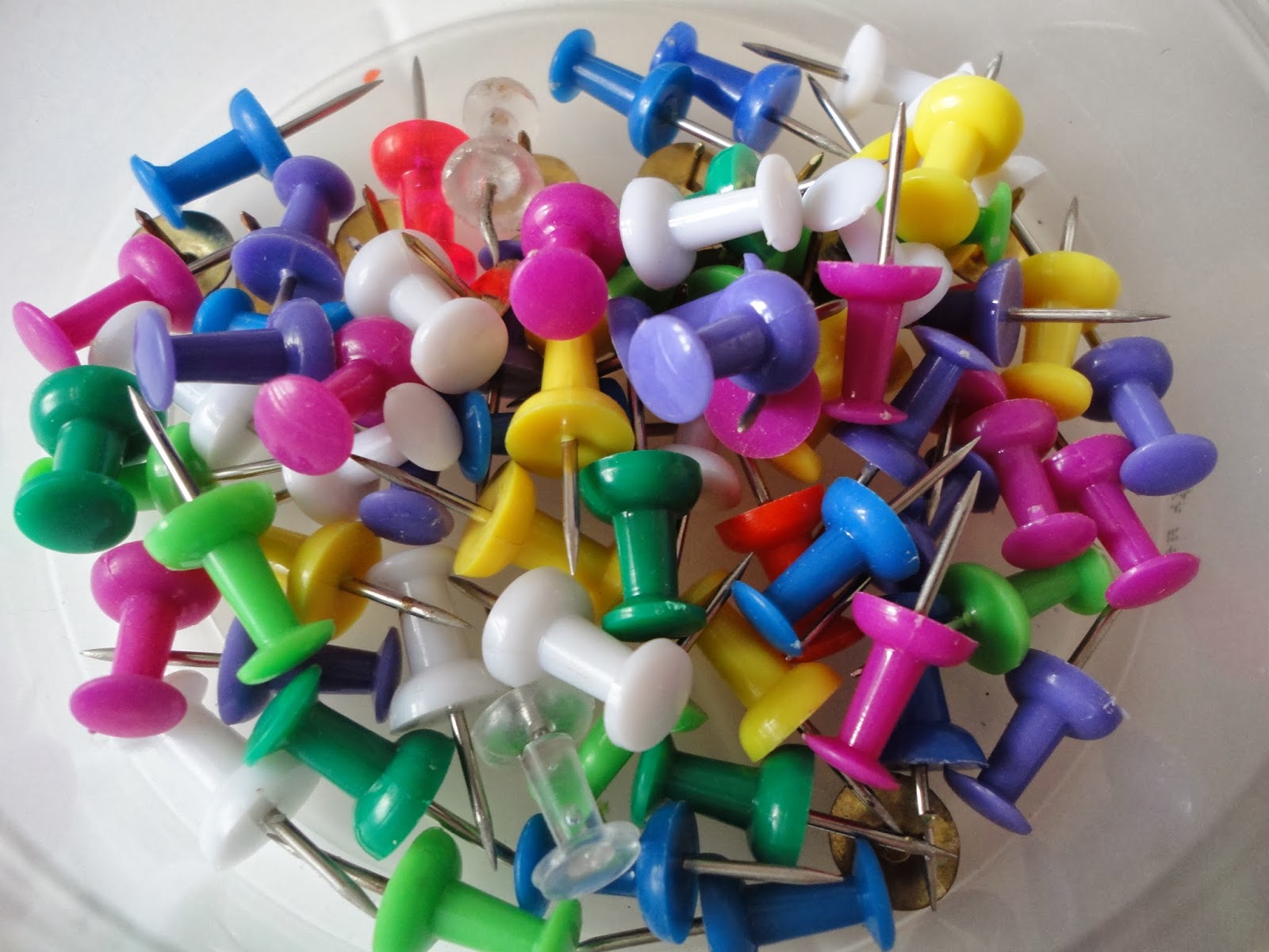 Nisha's Creative Arts and Crafts. COLORFUL DISPLAY BOARD PINS