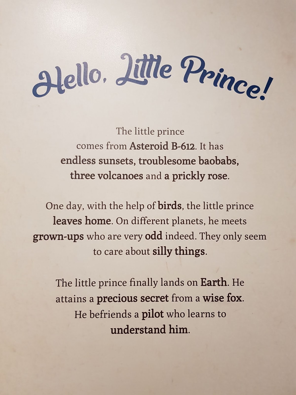 essay on the little prince