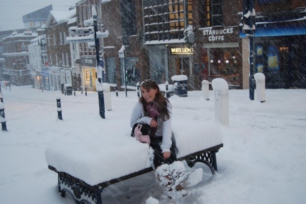 Guildford in the snow