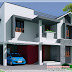 Kerala style modern mix 3 bedroom house