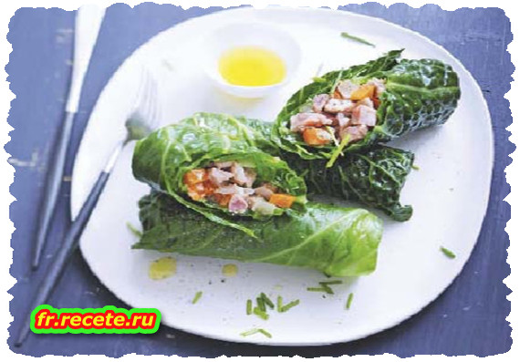 Nems de légumes à la tête de veau Nems de légumes à la tête de veau