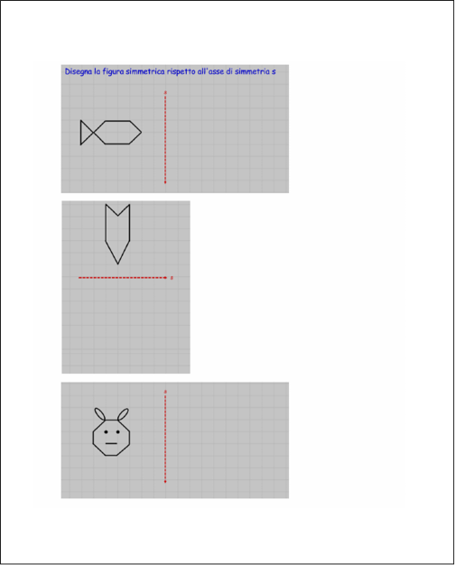 didattica matematica scuola primaria La simmetria classe quarta