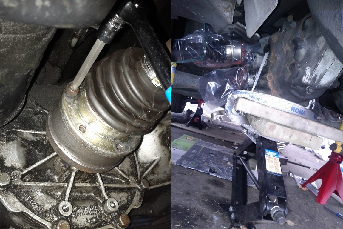 944 Transaxle removal.