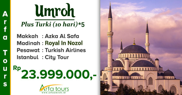 Paket umroh Pls Trk - arfa tour - banner