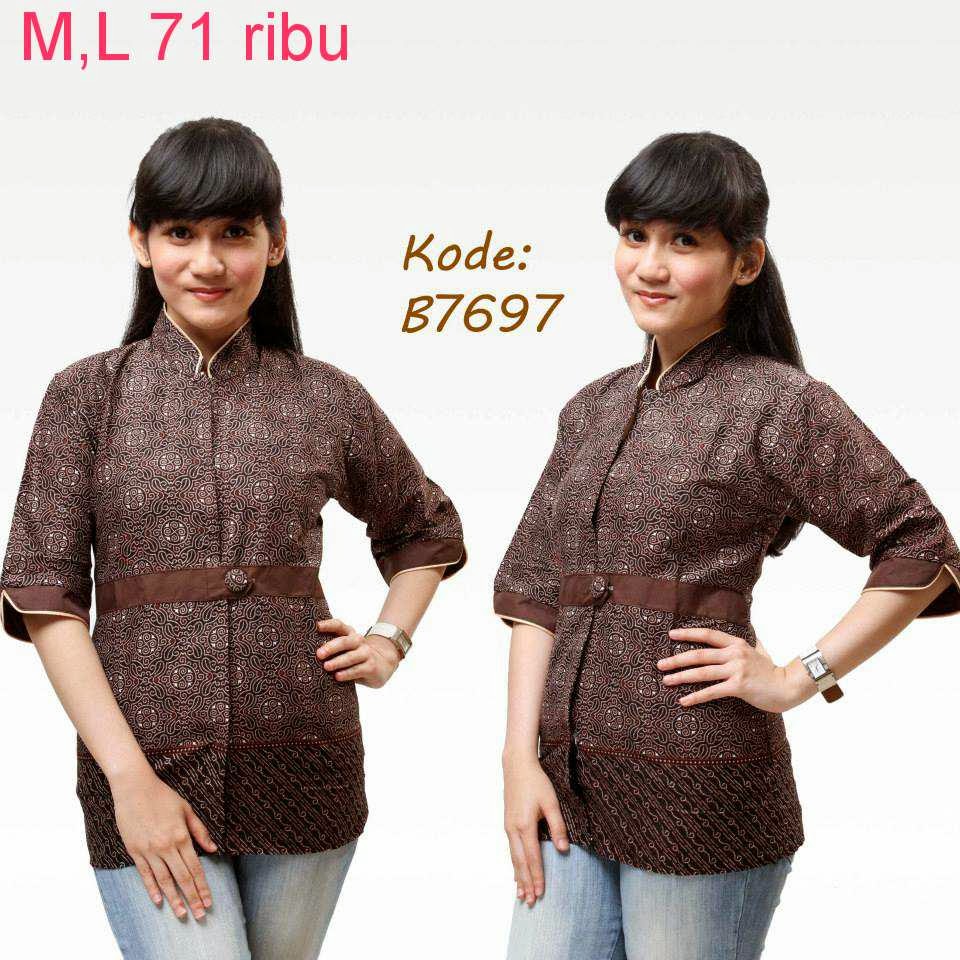  Contoh  Model Baju  Batik  Wanita Model Baju  Batik 