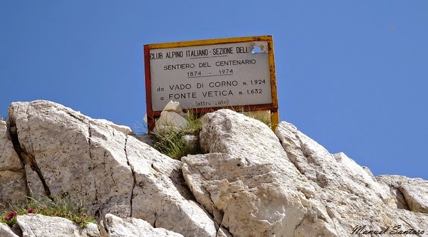 Tratto iniziale del sentiero per monte Brancastello, Sentiero del Centenario Tratto iniziale del sentiero per monte Brancastello, Sentiero del Centenario