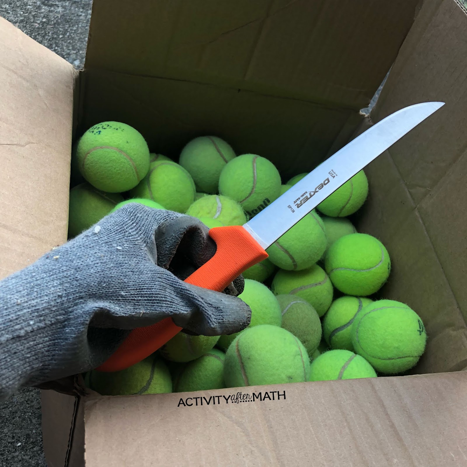 Activity After Math with Hayley Cain How To Put Tennis Balls on your