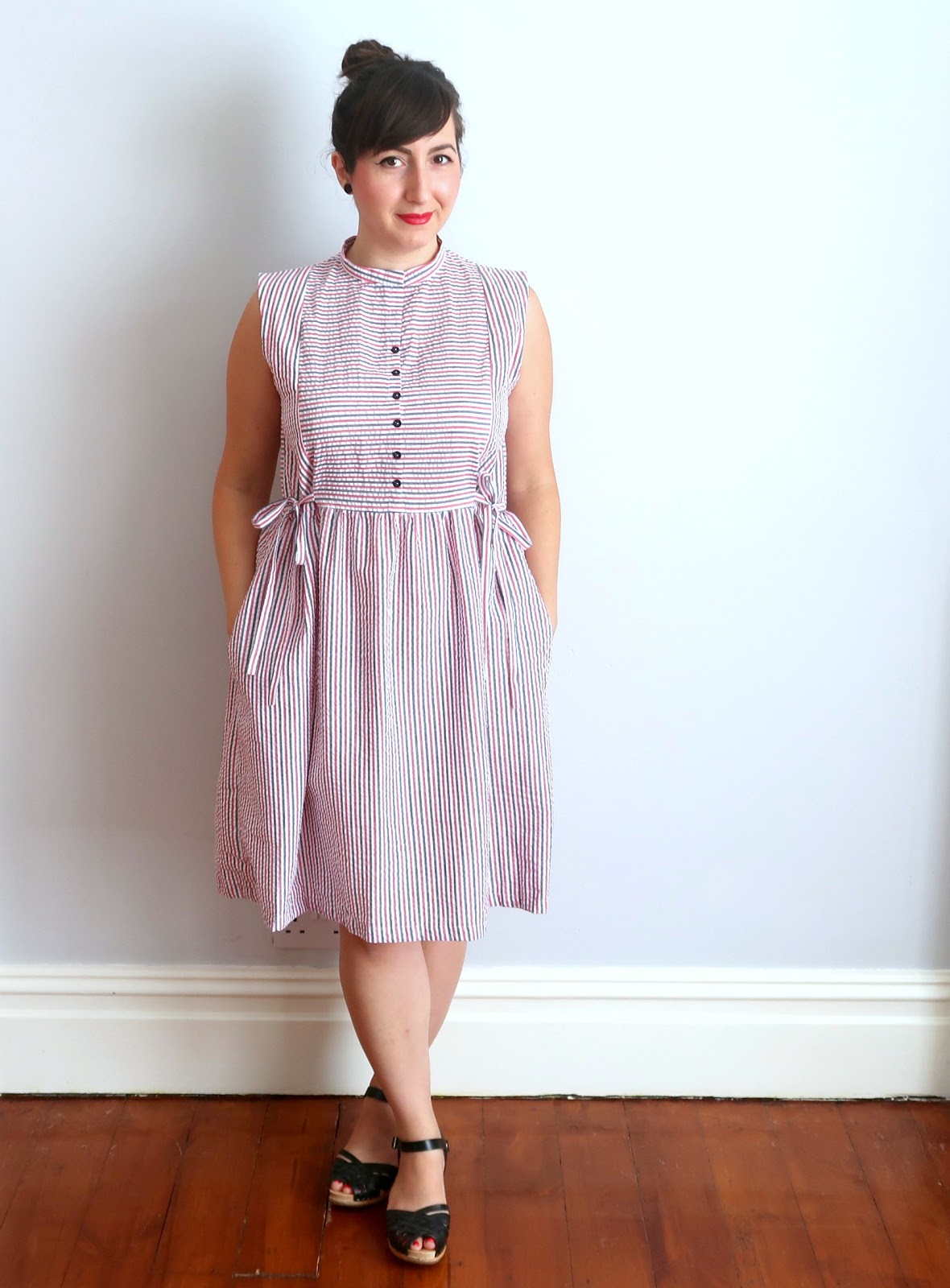 Striped Dress A Stitching Odyssey