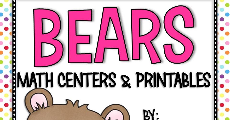 Blog Hoppin': Bear Math Centers & Printables