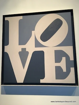 LOVE in shades of gray by Robert Indiana at McNay Art Museum in San Antonio, Texas