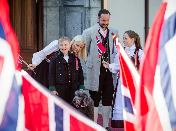 Norway National Day 2016 - Crown Prince Haakon and Crown Princess Mette-Marit of Norway, Prince Sverre Magnus, Princess Ingrid Alexandra, King Harald and Queen Sonja