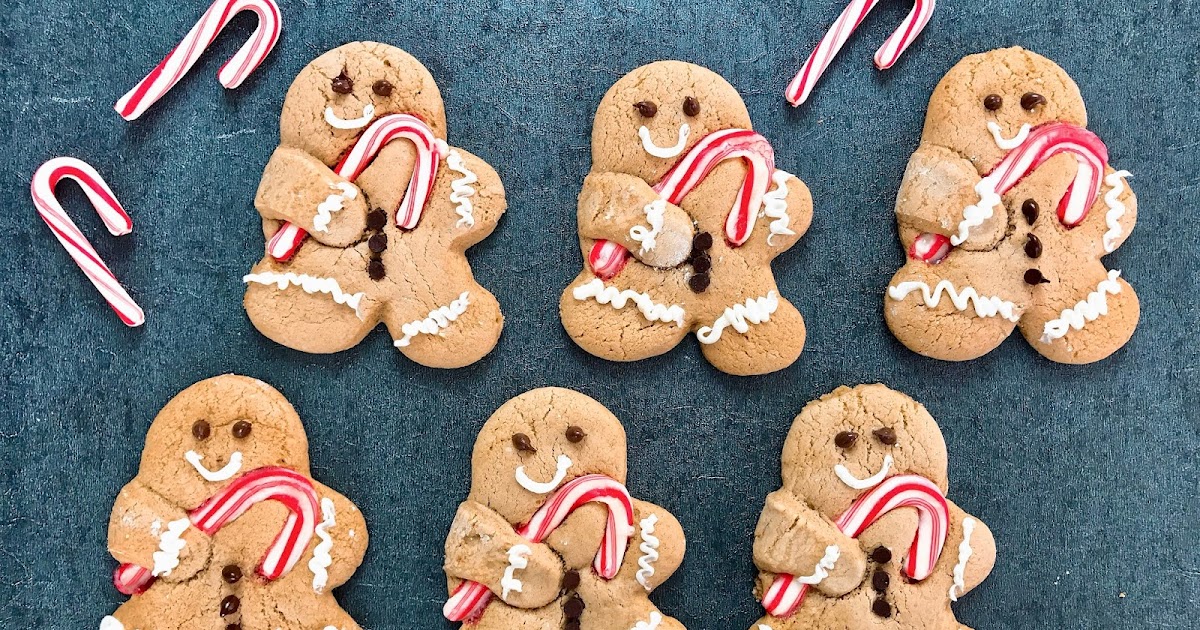 Gingerbread Men with Candy Canes