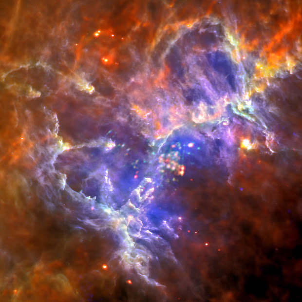 The Eagle Nebula as seen by Herschel and XMM-Newton