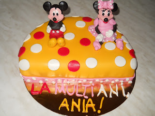 Tort cu Mikey si Minnie Mouse
