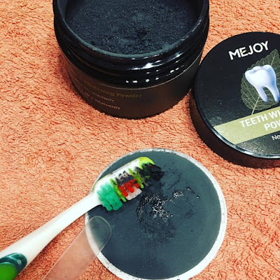 carbon activo, carbon activado, blanqueamiento dental, polvo blanqueador, teeth whitening powder, polvo de carbón activo para dientes, amazon, shoppin, luckyfine, salud, higiene, higiene bucal, 