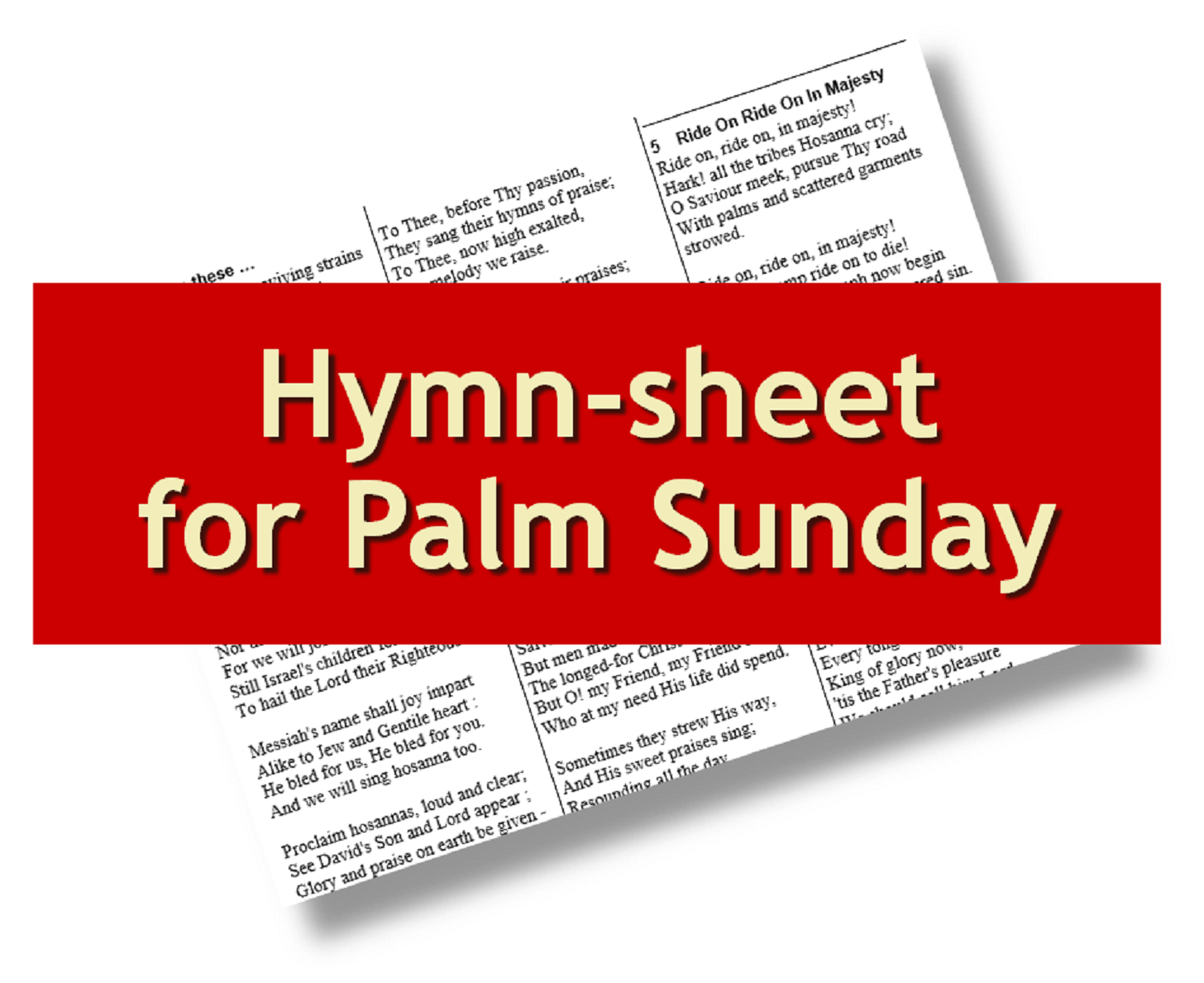 Free hymnsheet for Palm Sunday