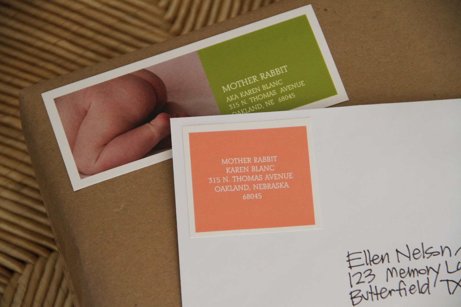 Mother Rabbit letter writing station.