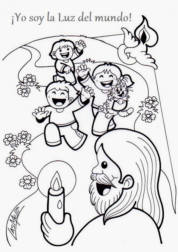 El rinc n de las melli dibujo yo soy la luz del mundo