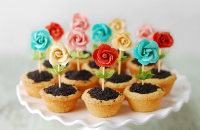 Flower Pot Cookies #dessert #spring