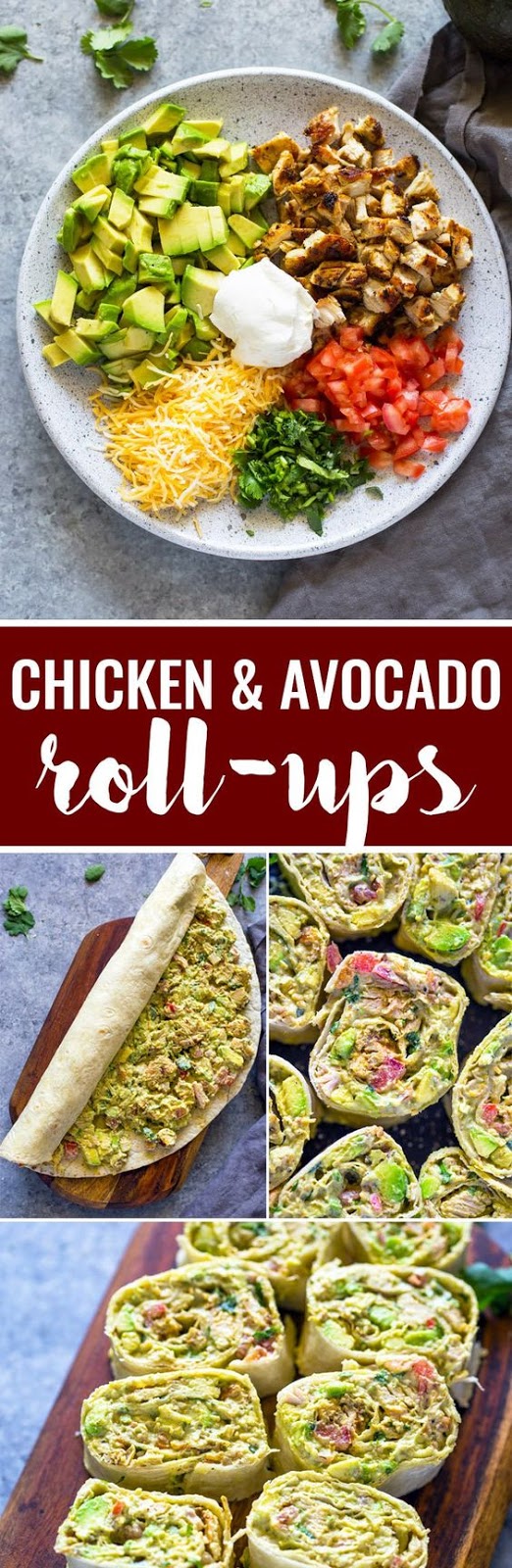 Chicken and Avocado Roll-ups Chicken and Avocado Roll-ups